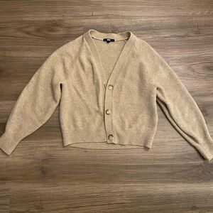 Uniqlo Tan Cardigan